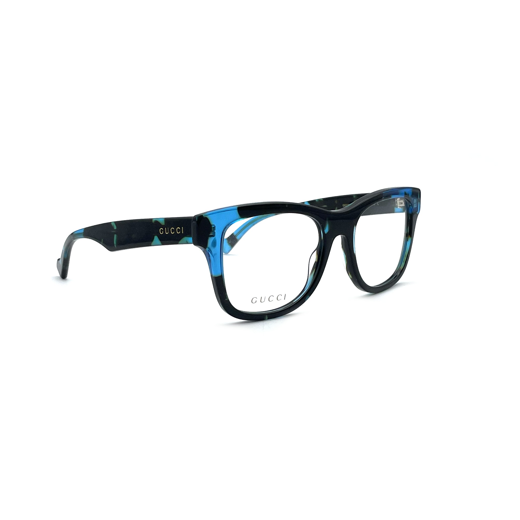 Occhiale da vista Gucci GG1332O 006 blu e nero